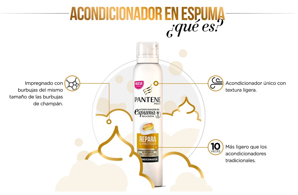 Pantene Pro-V Purificante Acondicionador en Espuma para el Cabello