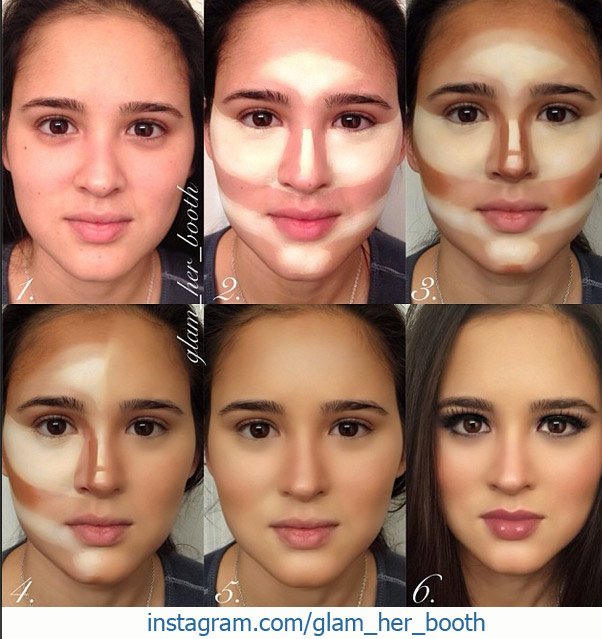 Face Contouring Glam her booth Contorneado cara