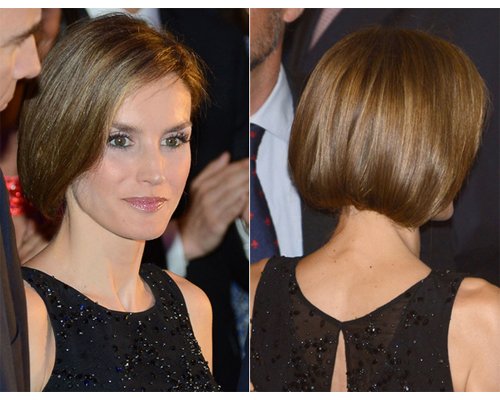Peinado Letizia Moño recogido, trenza